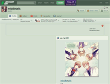 Tablet Screenshot of middletails.deviantart.com