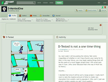 Tablet Screenshot of d-mentedone.deviantart.com
