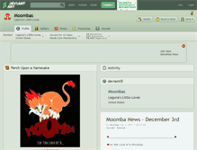 Tablet Screenshot of moombas.deviantart.com