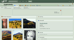 Desktop Screenshot of naughtynatalie.deviantart.com