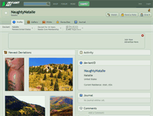Tablet Screenshot of naughtynatalie.deviantart.com