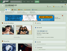 Tablet Screenshot of 123-origime-321.deviantart.com