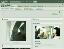 Tablet Screenshot of hardlady.deviantart.com