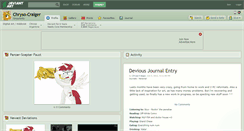 Desktop Screenshot of chryso-craiger.deviantart.com