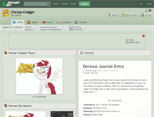 Tablet Screenshot of chryso-craiger.deviantart.com