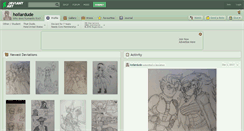 Desktop Screenshot of hollardude.deviantart.com