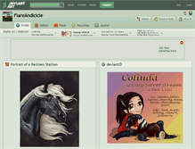 Tablet Screenshot of flareandicicle.deviantart.com