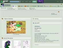 Tablet Screenshot of minimew.deviantart.com