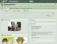 Tablet Screenshot of numberofthebeast.deviantart.com