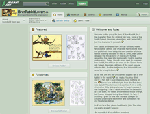 Tablet Screenshot of brerrabbitlovers.deviantart.com