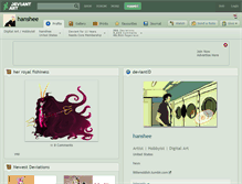 Tablet Screenshot of hanshee.deviantart.com