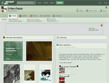 Tablet Screenshot of o-ren-fatale.deviantart.com