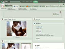 Tablet Screenshot of fuzzlenuts.deviantart.com