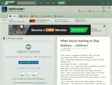 Tablet Screenshot of lightecosage1.deviantart.com