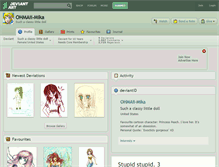 Tablet Screenshot of ohmaii-mika.deviantart.com