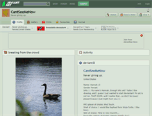 Tablet Screenshot of cantseemenow.deviantart.com
