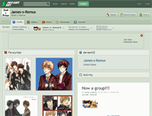 Tablet Screenshot of james-x-remus.deviantart.com