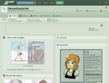 Tablet Screenshot of dannysghostartist.deviantart.com