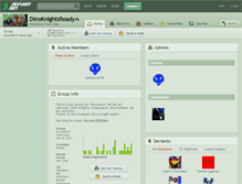 Tablet Screenshot of dinoknightsready.deviantart.com