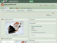 Tablet Screenshot of disney-princess-yum.deviantart.com