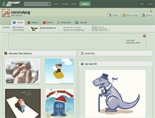 Tablet Screenshot of coconutpug.deviantart.com
