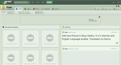 Desktop Screenshot of dugas.deviantart.com