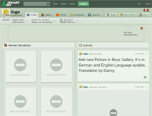 Tablet Screenshot of dugas.deviantart.com