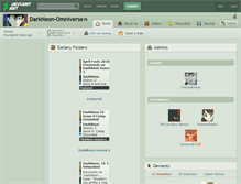 Tablet Screenshot of darkneon-omniverse.deviantart.com