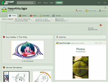 Tablet Screenshot of happykirbyjiggle.deviantart.com