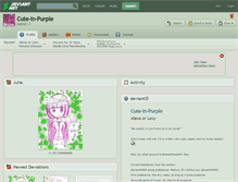 Tablet Screenshot of cute-in-purple.deviantart.com