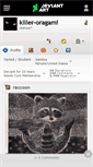 Mobile Screenshot of killer-oragami.deviantart.com
