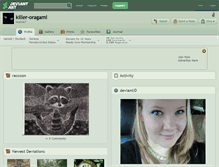 Tablet Screenshot of killer-oragami.deviantart.com