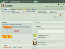 Tablet Screenshot of demonstarr13.deviantart.com