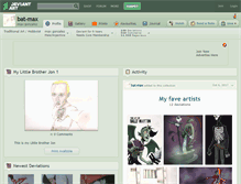 Tablet Screenshot of bat-max.deviantart.com