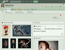 Tablet Screenshot of oldpeachtree.deviantart.com