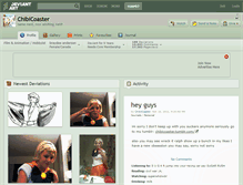 Tablet Screenshot of chibicoaster.deviantart.com