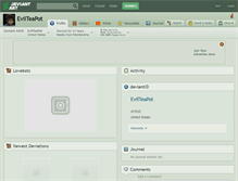 Tablet Screenshot of evilteapot.deviantart.com