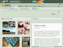 Tablet Screenshot of hesperie.deviantart.com