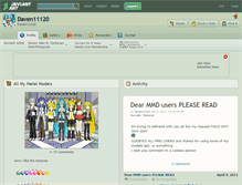 Tablet Screenshot of daven11120.deviantart.com