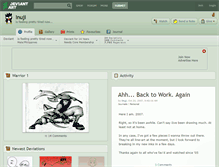 Tablet Screenshot of inuji.deviantart.com