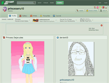 Tablet Screenshot of princesseru10.deviantart.com