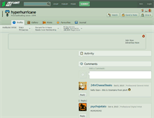 Tablet Screenshot of hyperhurricane.deviantart.com