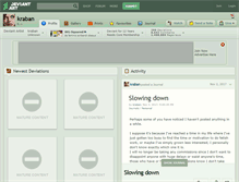 Tablet Screenshot of kraban.deviantart.com