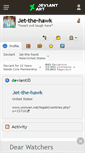 Mobile Screenshot of jet-the-hawk.deviantart.com