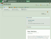 Tablet Screenshot of jet-the-hawk.deviantart.com