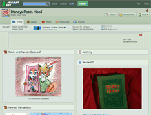 Tablet Screenshot of disneys-robin-hood.deviantart.com