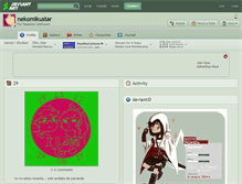 Tablet Screenshot of nekomikustar.deviantart.com