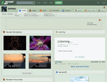 Tablet Screenshot of lumous.deviantart.com