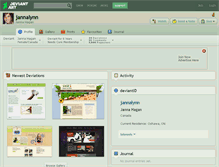 Tablet Screenshot of jannalynn.deviantart.com