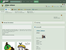 Tablet Screenshot of joltan-jolteon.deviantart.com